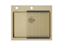 Комплект: Мойка KRONER-PRO 59 + ролл-мат PRO в цвет мойки PM705951-BG+R405-BG